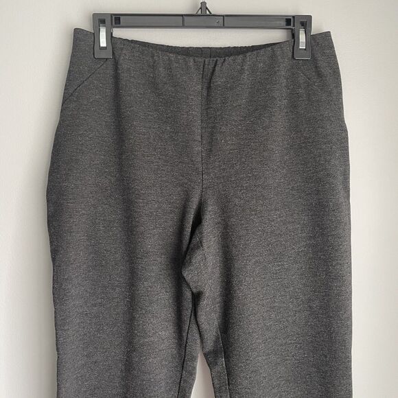 J Jill Gray Pants Ponte Slim Leg Size Small Thick Leggings Pull On Stretch - Picture 4 of 12